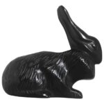 LQ1175100 Figura Conejo Negro Ancho 12 Alto 12 Cms