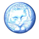LQ9306100 Broche Gato Azul 5 Cms