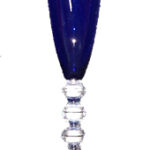 BC2101569 Copa Vega para Champagne Azul Cobalto Ancho 5.5 Alto 29 Cms
